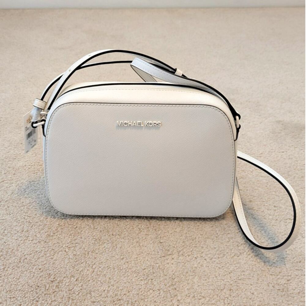 Michael Kors Jet Set Large Leather Crossbody Bag